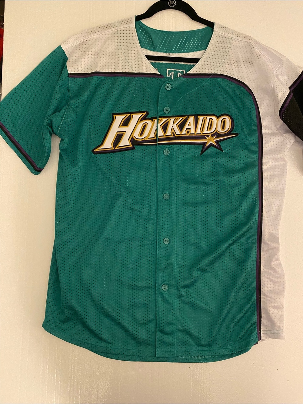Hokkaido Men’s Nippon-Ham Green White Baseball Jersey 2016 Ohtani Size XL - Picture 5 of 7